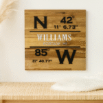Family Coordinates Wall Hanging