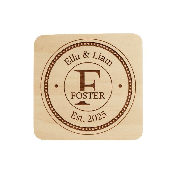 Monogram Coaster